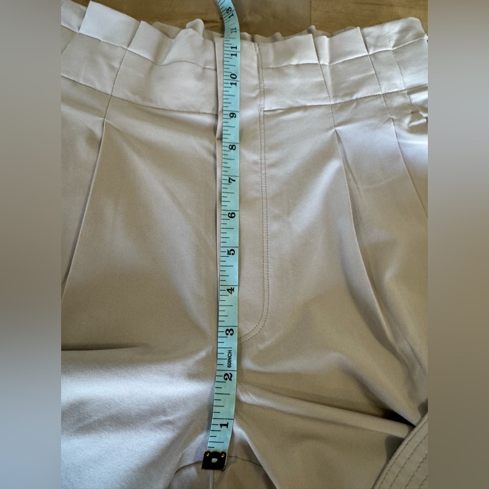 Athleta Skyline II paper bag high waist pants tan/beige - Picture 6 of 8
